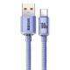 Εικόνα της Καλώδιο Baseus Crystal Shine USB 2.0 to USB-C 1.2m Purple CAJY000405