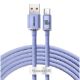 Εικόνα της Καλώδιο Baseus Crystal Shine USB 2.0 to USB-C 1.2m Purple CAJY000405