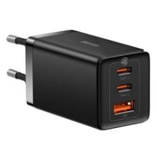 Εικόνα της Φορτιστής Baseus Dual USB-C & USB-A GaN5 Pro 65W Black CCGP120201