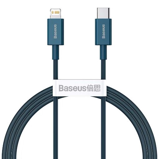 Εικόνα της Καλώδιο Baseus Superior USB-C to Lightning 20W PD 1m Blue CATLYS-A03