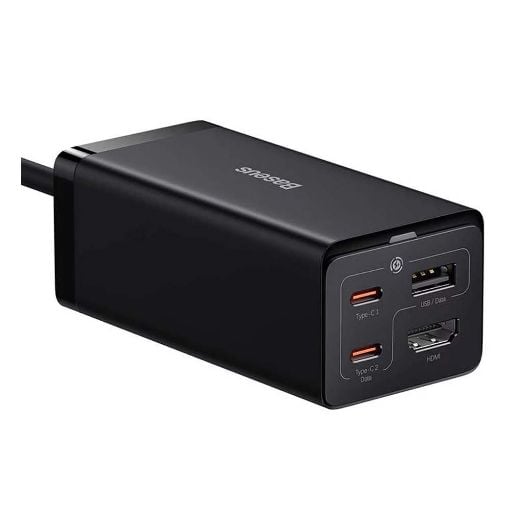 Εικόνα της Φορτιστής Baseus Dual USB-C & USB-A GaN5 Pro 67W Black CCGP110201