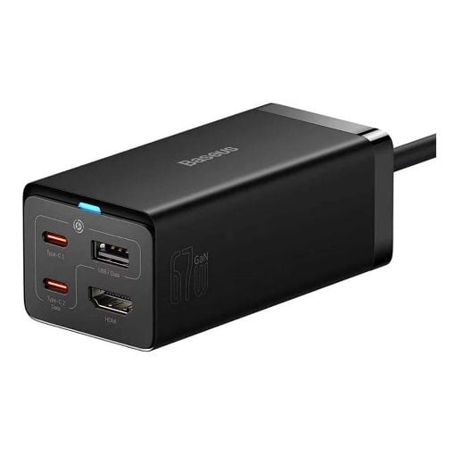 Εικόνα της Φορτιστής Baseus Dual USB-C & USB-A GaN5 Pro 67W Black CCGP110201