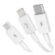 Εικόνα της Καλώδιο Baseus Superior Series USB to Type-C / Lightning / micro USB 1m White P10320105221-00