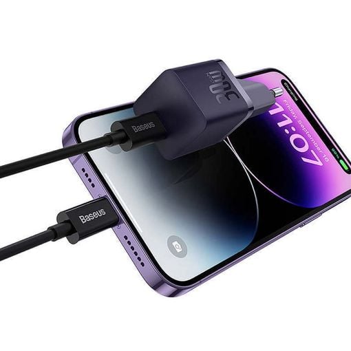 Εικόνα της Φορτιστής Baseus GaN5 USB-C 30W Purple CCGN070705