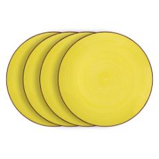 Εικόνα της Σετ Πιάτα Lamart Happy Κεραμικά 26,8cm Yellow 4τμχ LT9050