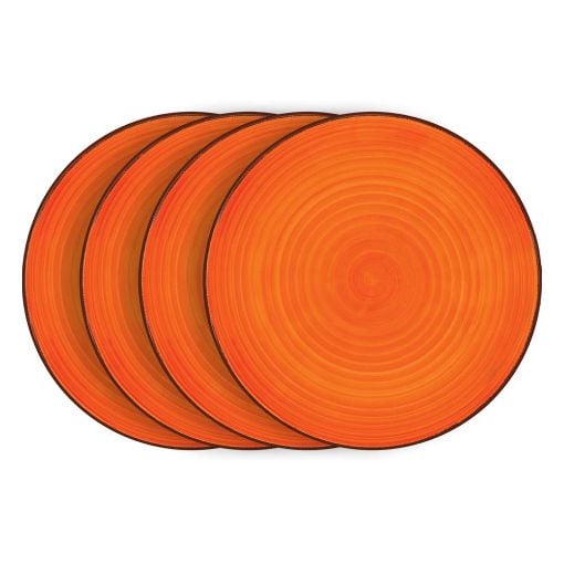 Εικόνα της Σετ Πιάτα Lamart Happy Κεραμικά 26,8cm Orange 4τμχ LT9051
