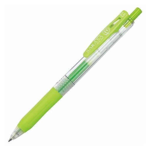 Εικόνα της Στυλό Zebra Sarasa Clip Retractable GelPen 0.5mm Light Green ZB-14298