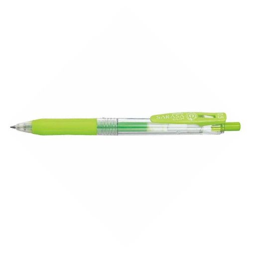 Εικόνα της Στυλό Zebra Sarasa Clip Retractable GelPen 0.5mm Light Green ZB-14298