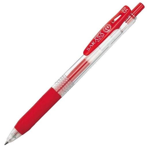 Εικόνα της Στυλό Zebra Sarasa Clip Retractable GelPen 0.5mm Red ZB-14313