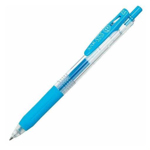 Εικόνα της Στυλό Zebra Sarasa Clip Retractable GelPen 0.5mm Light Blue ZB-14318