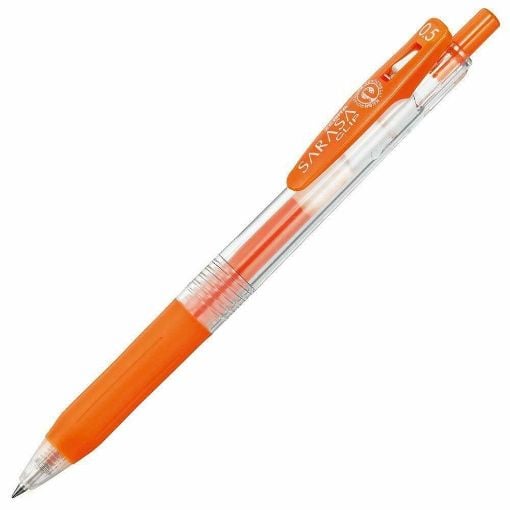Εικόνα της Στυλό Zebra Sarasa Clip Retractable GelPen 0.5mm Orange ZB-14319
