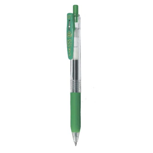Εικόνα της Στυλό Zebra Sarasa Clip Retractable GelPen 0.7mm Green ZB-14325