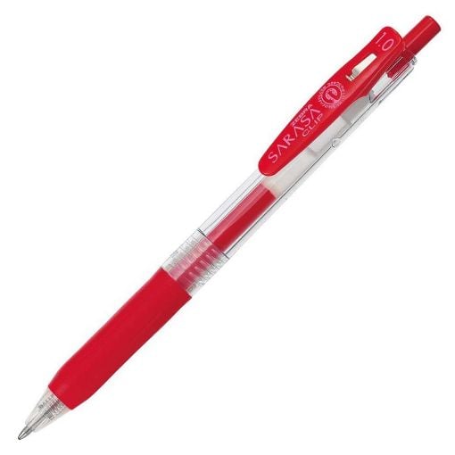 Εικόνα της Στυλό Zebra Sarasa Clip Retractable GelPen 1.0mm Red ZB-14333
