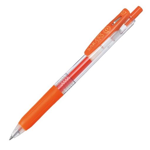 Εικόνα της Στυλό Zebra Sarasa Clip Retractable GelPen 0.7mm Red Orange ZB-35143