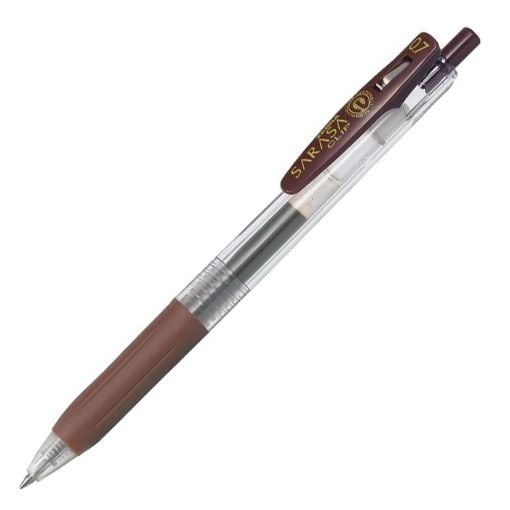Εικόνα της Στυλό Zebra Sarasa Clip Retractable GelPen 0.7mm Brown ZB-35146