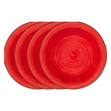 Εικόνα της Σετ Πιάτα Lamart Happy Bαθιά Κεραμικά 21.5cm Red 4τμχ LT9065