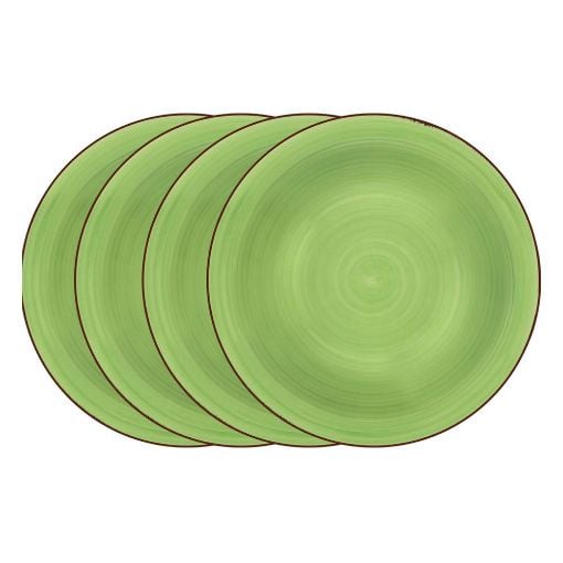Εικόνα της Σετ Πιάτα Lamart Happy Bαθιά Κεραμικά 21.5cm Green 4τμχ LT9067