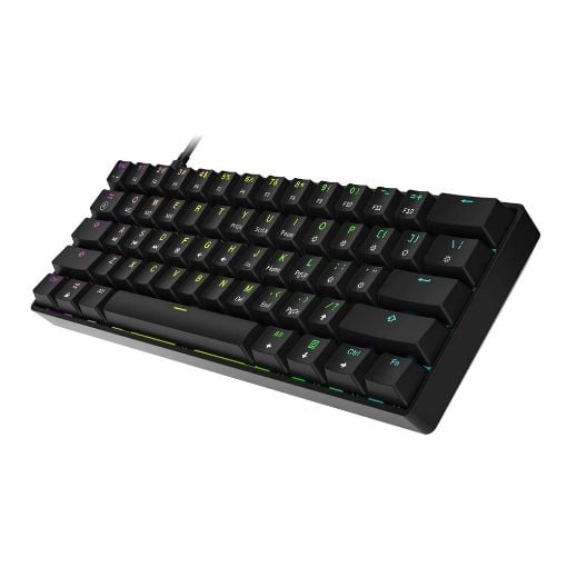 Εικόνα της Πληκτρολόγιο HK Gaming GK61 RGB Gateron Mechanical Brown Switch (US) Black