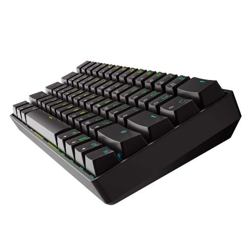Εικόνα της Πληκτρολόγιο HK Gaming GK61 RGB Gateron Mechanical Brown Switch (US) Black