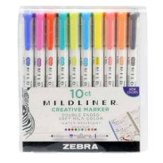 Εικόνα της Σετ Μαρκαδόρων Zebra Midliner Creative Double-Ended Soft-Mild Colors 10 τμχ ZB-78501