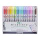 Εικόνα της Σετ Μαρκαδόρων Zebra Midliner Creative Double-Ended Soft-Mild Colors 15 τμχ ZB-78115