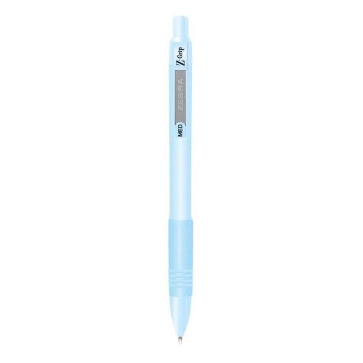 Εικόνα της Στυλό Zebra Z-Grip Pastels Retractable Ballpoint Blue Ink 1.0mm Blue ZB-91802