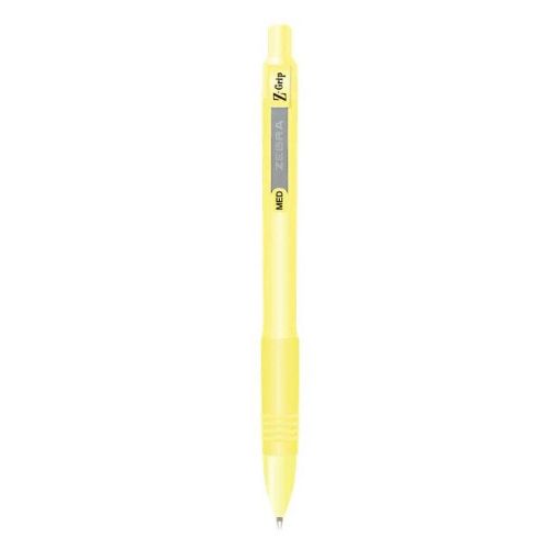 Εικόνα της Στυλό Zebra Z-Grip Pastels Retractable Ballpoint Blue Ink 1.0mm Yellow ZB-91805