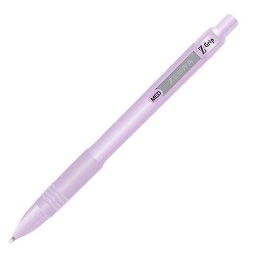 Εικόνα της Στυλό Zebra Z-Grip Pastels Retractable Ballpoint Blue Ink 1.0mm Purple ZB-91808