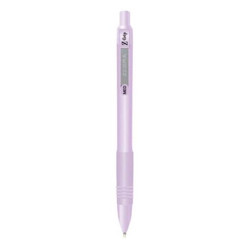Εικόνα της Στυλό Zebra Z-Grip Pastels Retractable Ballpoint Blue Ink 1.0mm Purple ZB-91808