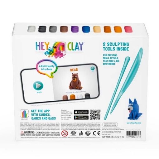 Εικόνα της Hey Clay - Forest Animals Colorful Set, 15 Cans (12 Colors) 15022