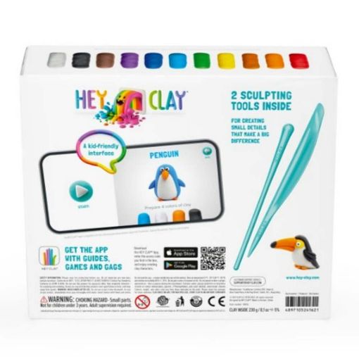 Εικόνα της Hey Clay - Birds Colorful Set, 15 Cans (12 Colors) 15013
