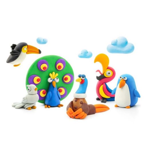 Εικόνα της Hey Clay - Birds Colorful Set, 15 Cans (12 Colors) 15013