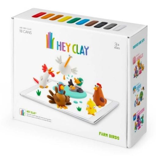 Εικόνα της Hey Clay - Farm Birds Colorful Set, 15 Cans (12 Colors) 15020