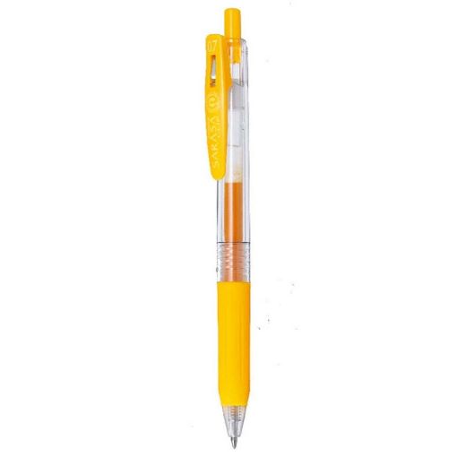 Εικόνα της Στυλό Zebra Sarasa Clip Retractable GelPen 0.7mm Yellow ZB-35149