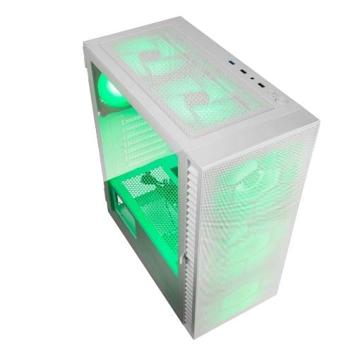 Εικόνα της Kolink Observatory HF Mesh ARGB Tempered Glass White PGW-CH-KOL-112