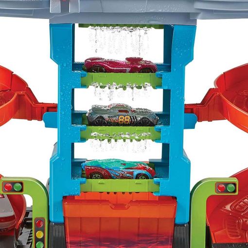 Εικόνα της Mattel Hot Wheels City - Mega Πλυντήριο Χρωμοκεραυνών HDP05
