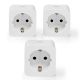 Εικόνα της Nedis SmartLife Smart Plug 3680W White 3pcs WIFIP121FWT3