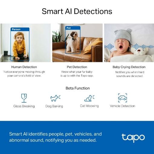 Εικόνα της Home Security Wi-Fi AI Camera Tp-Link Tapo C220 Pan/Tilt 2K