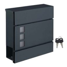 Εικόνα της Songmics Μεταλλικό Γραμματοκιβώτιο Anthracite GMB052G01