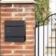 Εικόνα της Songmics Μεταλλικό Γραμματοκιβώτιο Black GMB052B01
