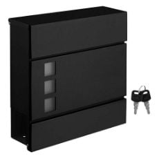 Εικόνα της Songmics Μεταλλικό Γραμματοκιβώτιο Black GMB052B01