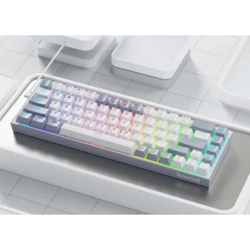 Εικόνα της Πληκτρολόγιο Redragon K631WG 65% Outemu Red Switches White/Grey
