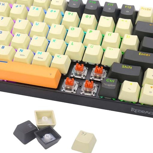 Εικόνα της Πληκτρολόγιο Redragon K629 Phantom Pro M 75% Wireless Outemu Red Switches Black