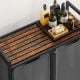 Εικόνα της Vasagle Καλάθι Απλύτων με 2 Θήκες Black/Brown BLH201G01