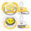 Εικόνα της Σετ Ορθοδοντικές Πιπίλες Philips Avent Ultra Air Happy Yellow-Gray 2τμχ SCF080/18