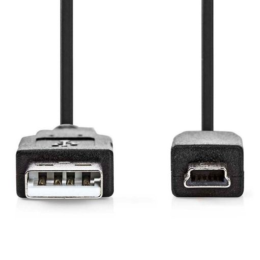 Εικόνα της Καλώδιο Nedis USB-A Male σε Mini USB-B Male Black 1m CCGL60300BK10