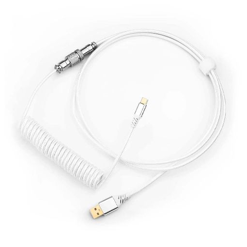 Εικόνα της Redragon Coiled Keyboard Cable A115 White