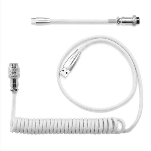 Εικόνα της Redragon Coiled Keyboard Cable A115 White