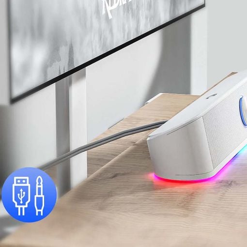 Εικόνα της Gaming Soundbar Redragon GS560 Adiemus RGB White