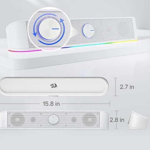 Εικόνα της Gaming Soundbar Redragon GS560 Adiemus RGB White